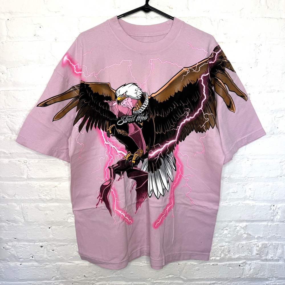 Street Mob‎ Thunder Eagle T-Shirt Chino Pacas Fuerza Regida Que Onda - Sz Medium